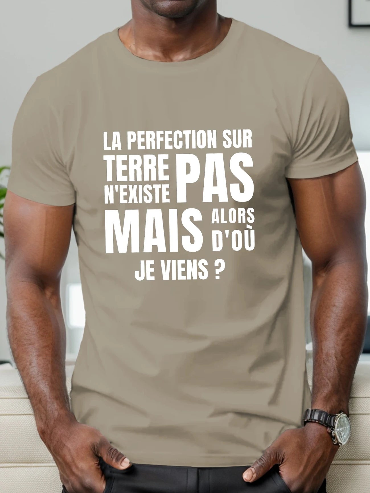 T-shirt Humour "La perfection sur Terre n'existe pas... mais alors d'où je viens ?"