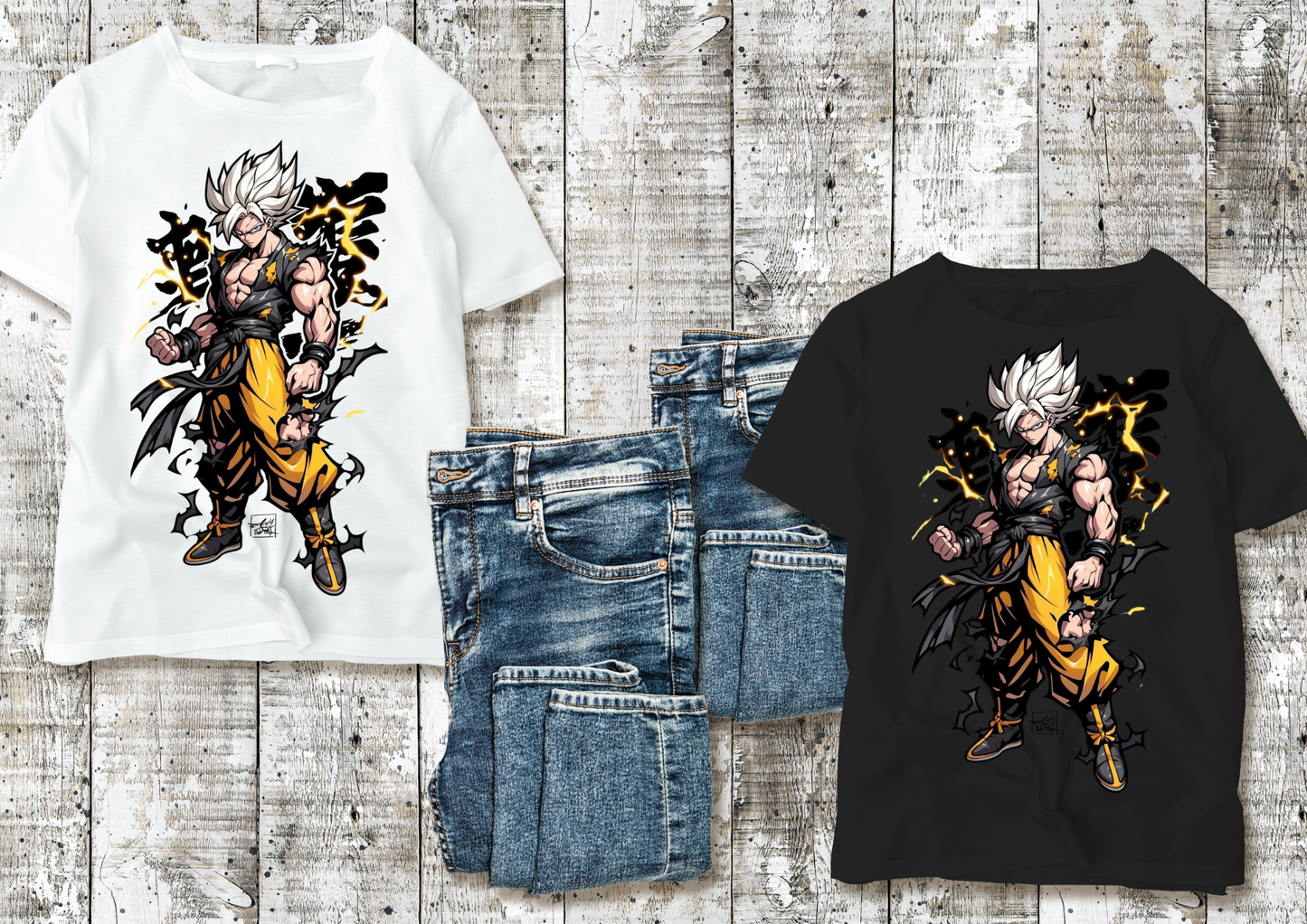⚡ T-shirt Super Guerrier – Transformation Ultime