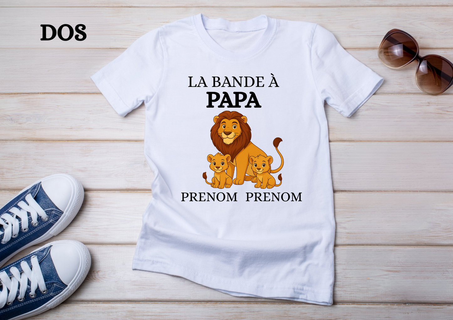 👕 T-shirt "La bande à Papa" personnalisé
