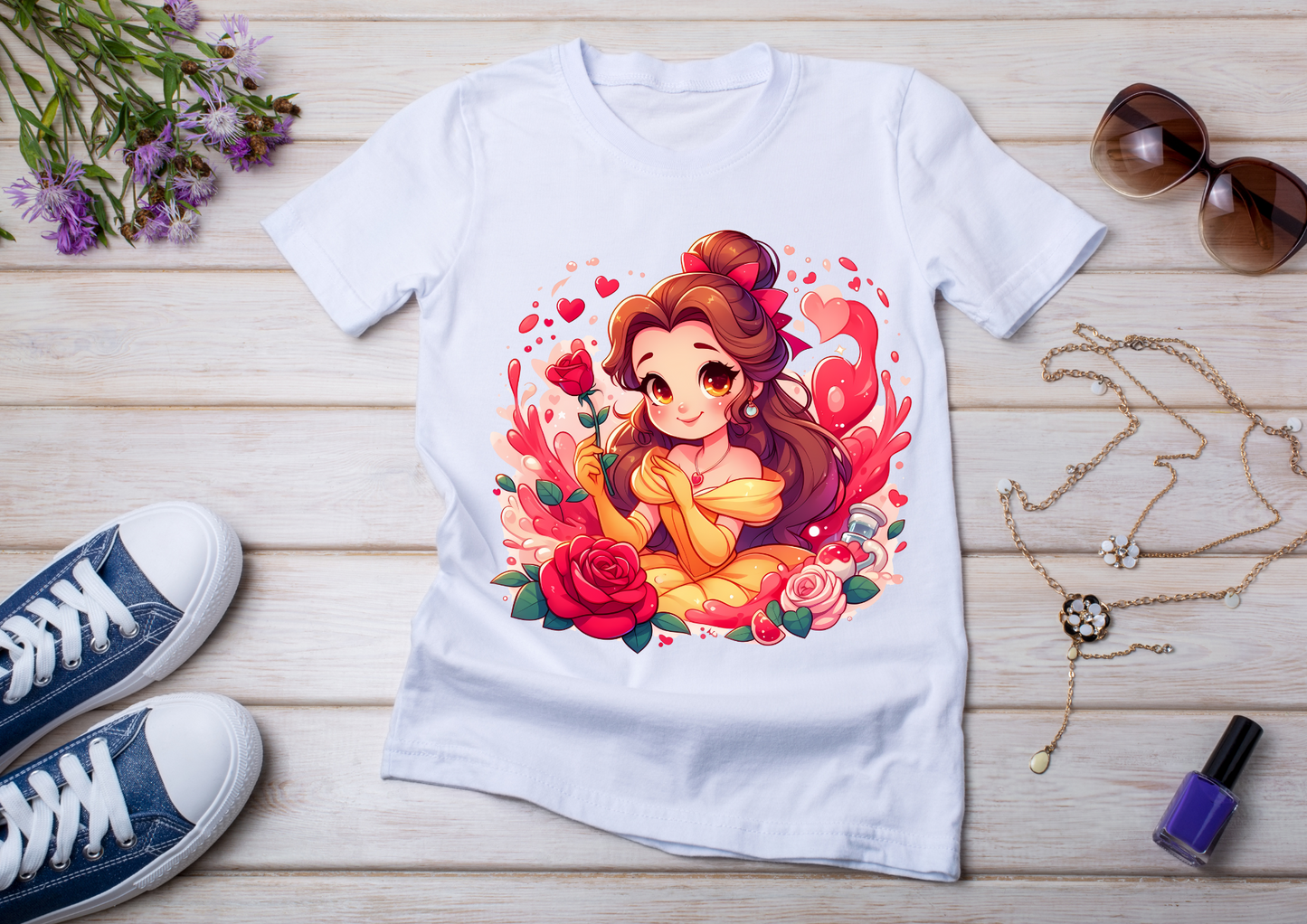 T-shirt enfant Princesse Belle (La Belle et la Bête)