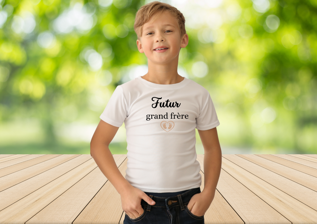 Tee Shirt enfant futur grand frère/grande sœur