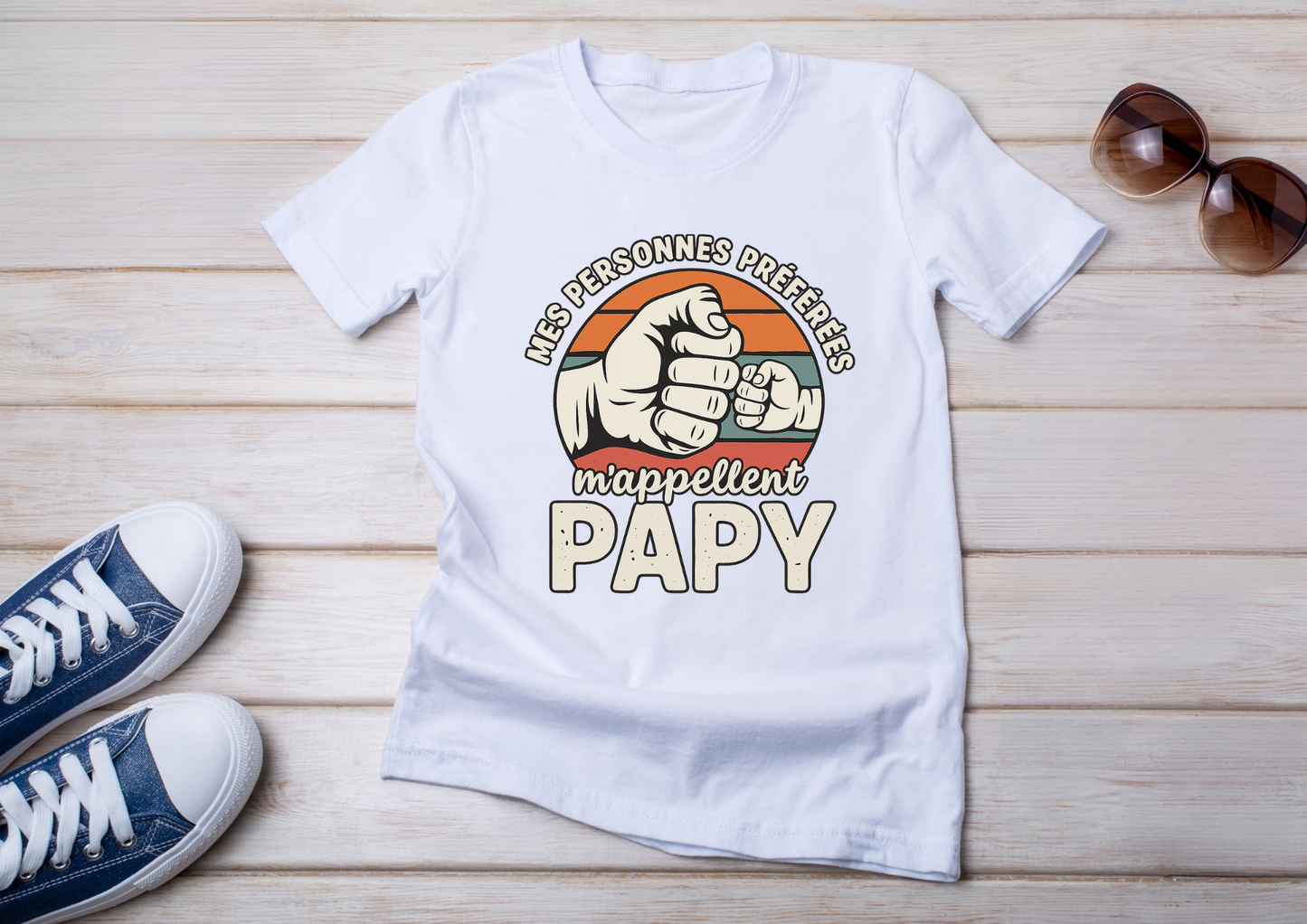 đ T-shirt "Mes personnes prĂ©fĂ©rĂ©es mâappellent Papy"