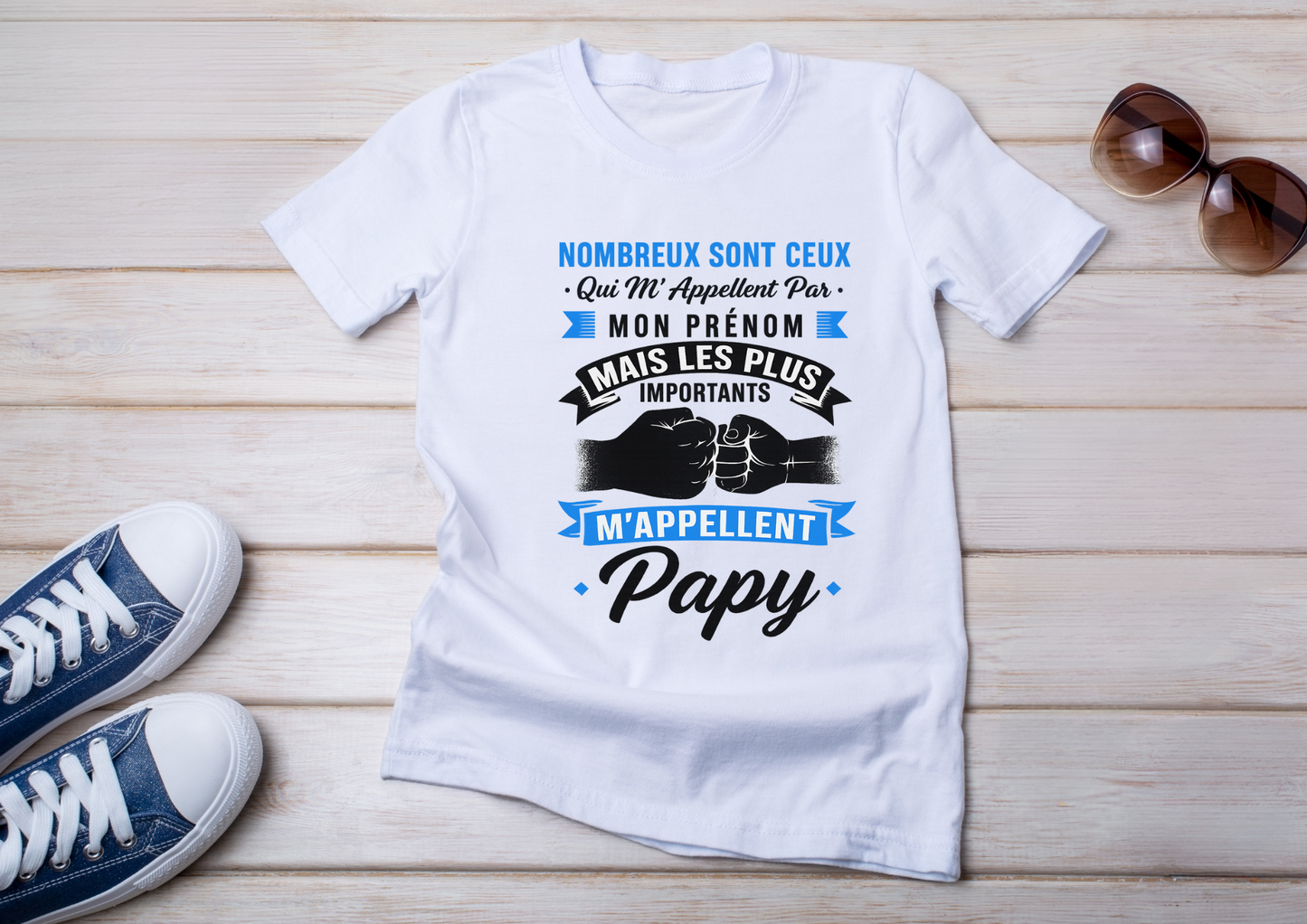 👕 T-shirt humour & tendresse – M’appellent Papy