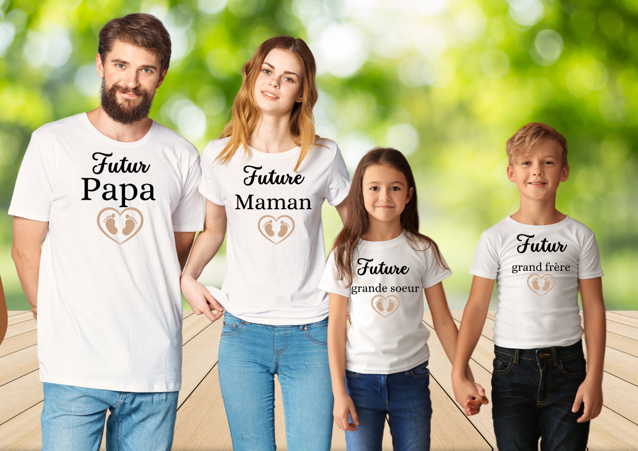 Tee Shirt enfant futur grand frère/grande sœur