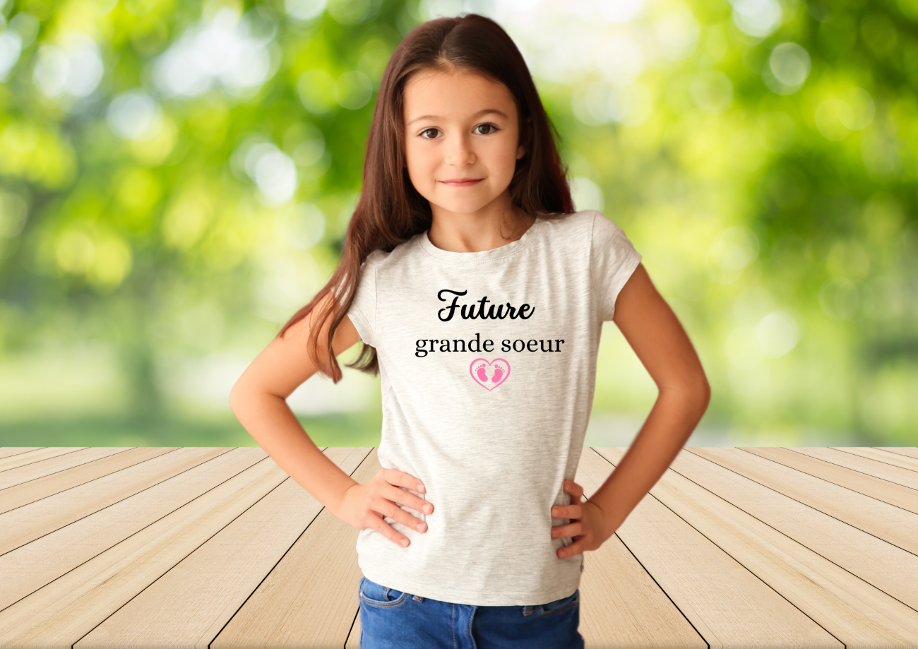 Tee Shirt enfant futur grand frère/grande sœur