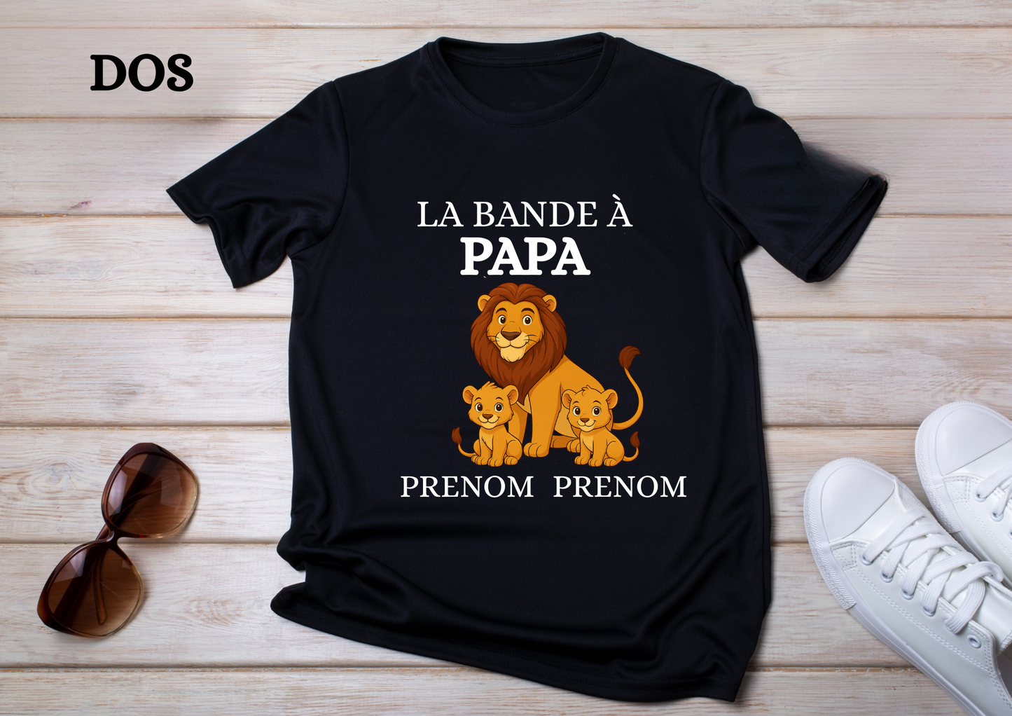 👕 T-shirt "La bande à Papa" personnalisé
