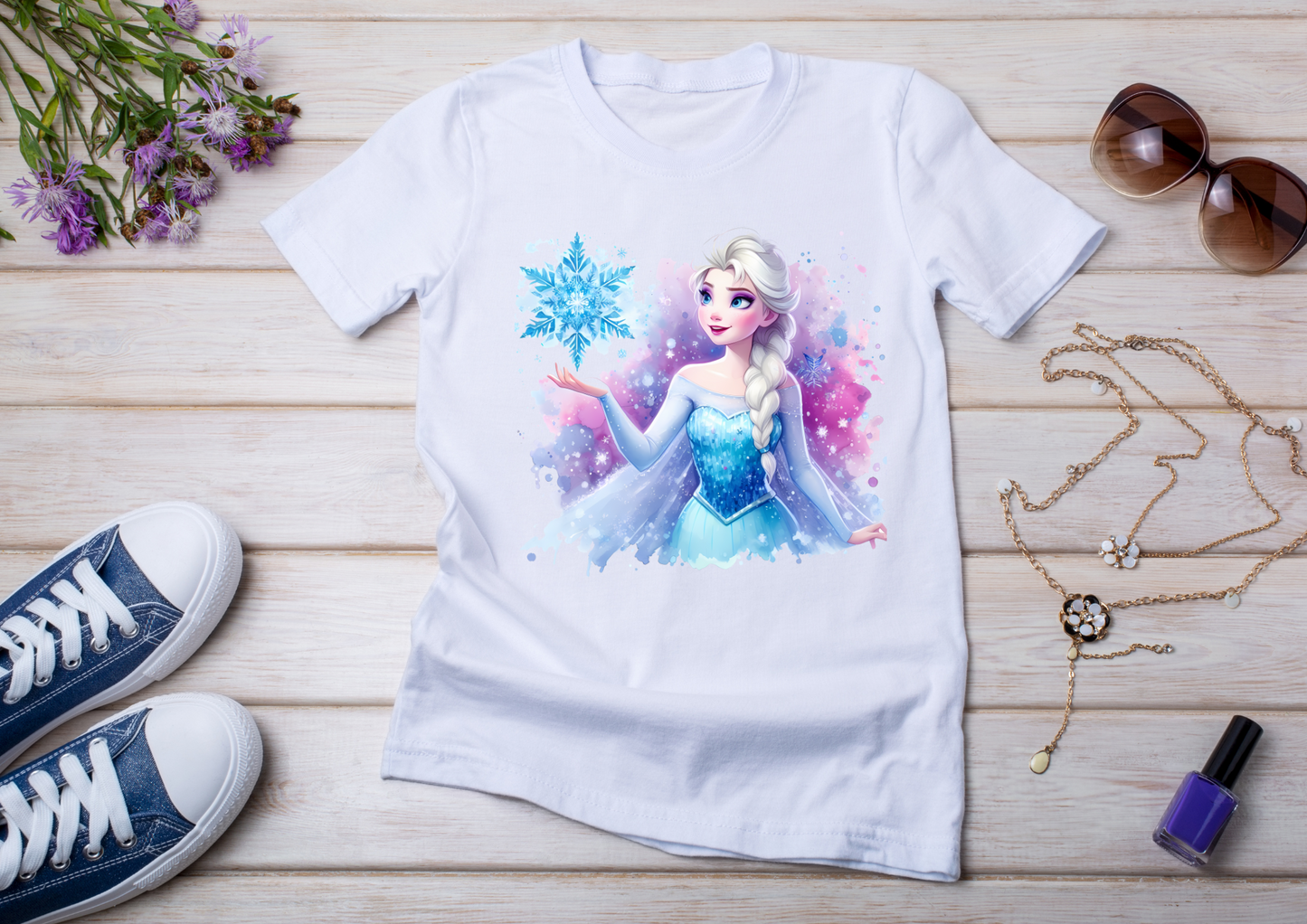 T-shirt enfant Anna & Elsa