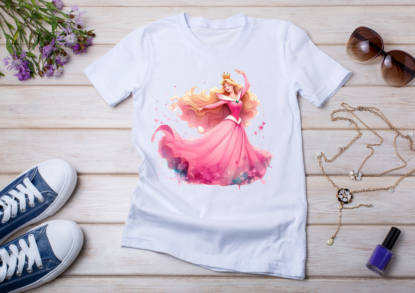 T-shirt enfant Princesse Aurore – La Belle au Bois Dormant