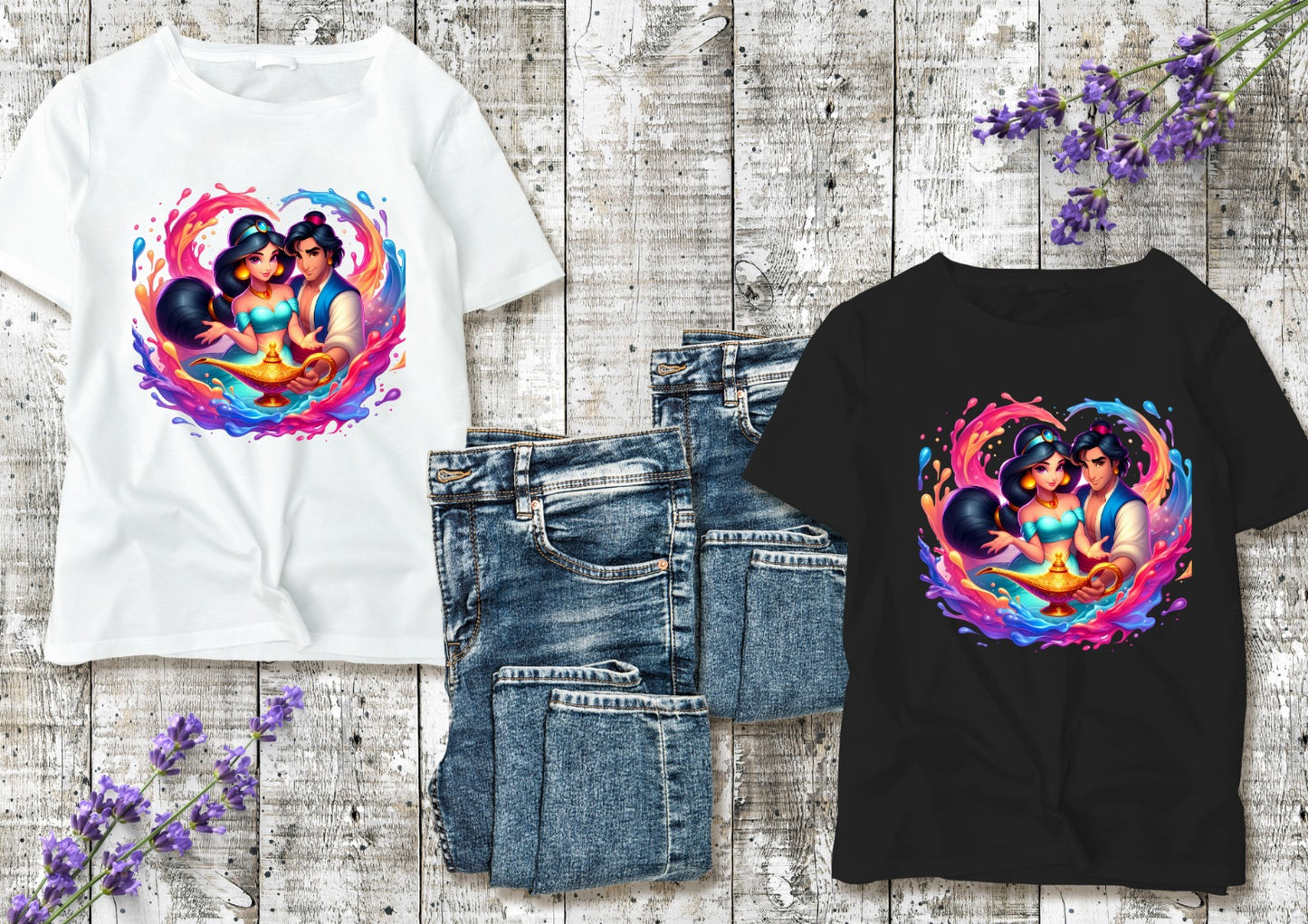 T-shirt Enfant Jasmine & Aladdin