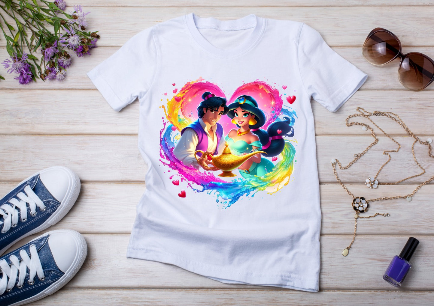T-shirt Enfant Jasmine & Aladdin