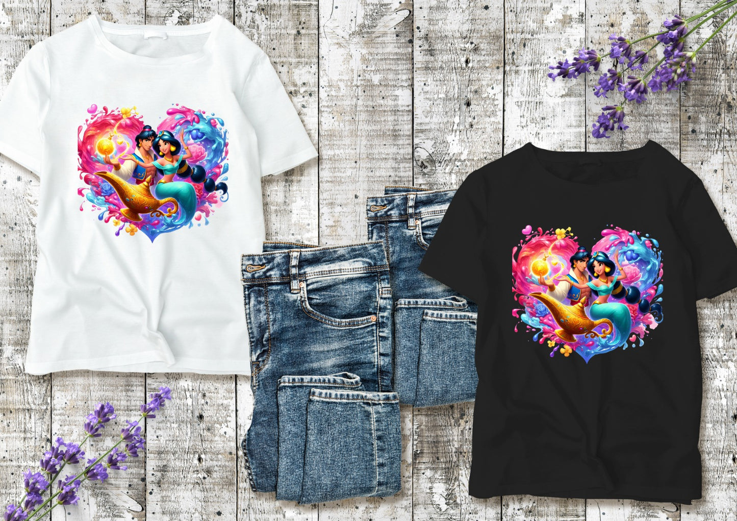 T-shirt Enfant Jasmine & Aladdin