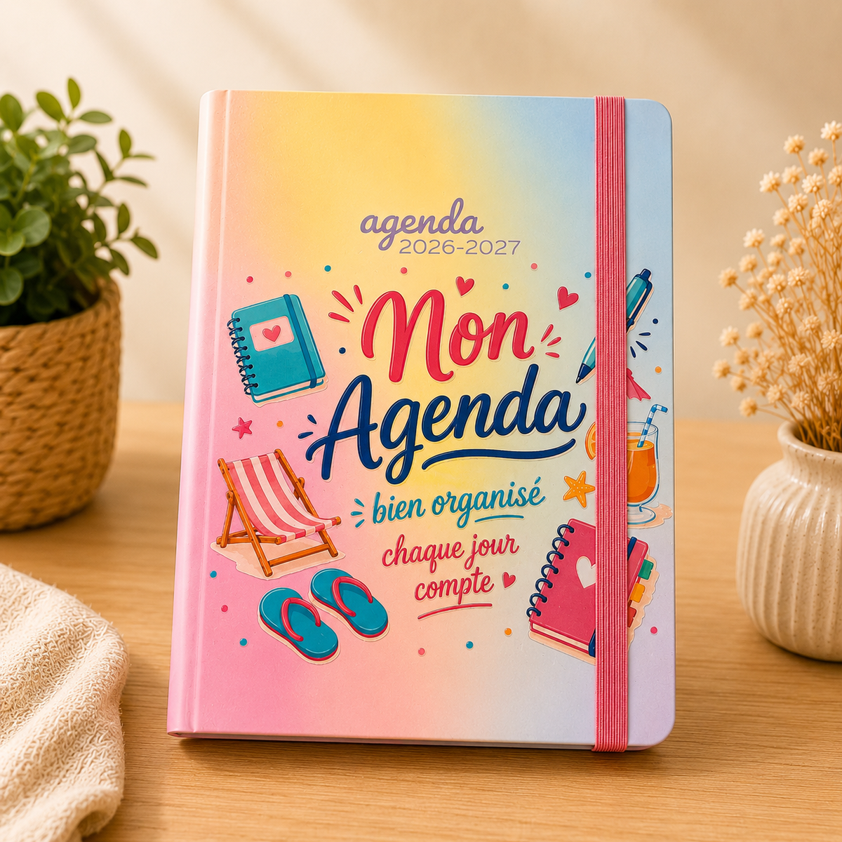 Agenda scolaire 2026-2027 « Mon agenda, mon organisation »