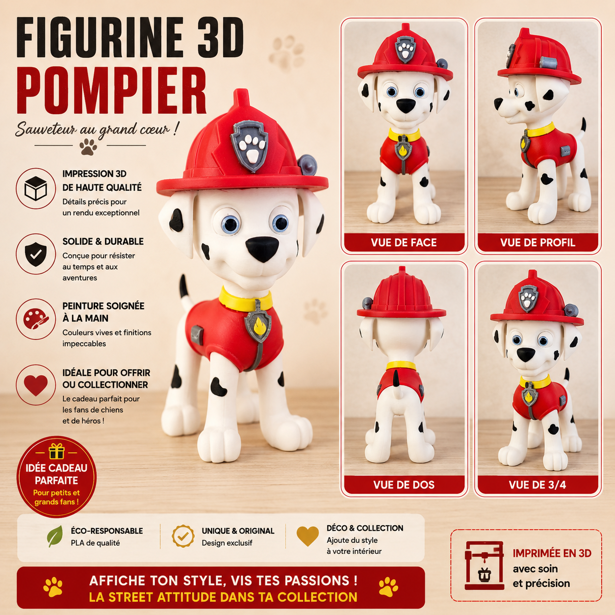 3D Printed Decorative Figurine – Marcus
