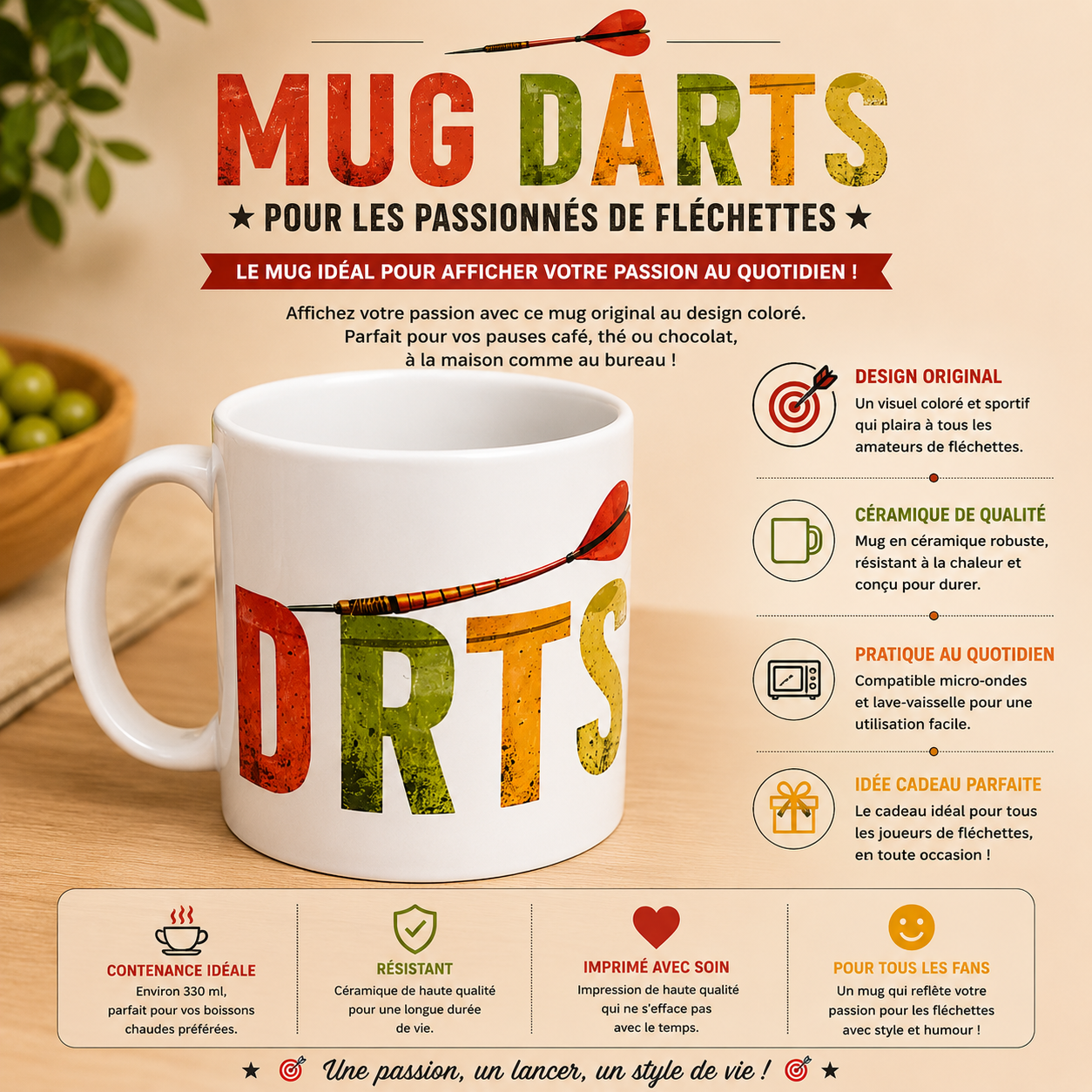 ☕ "Darts" Mug