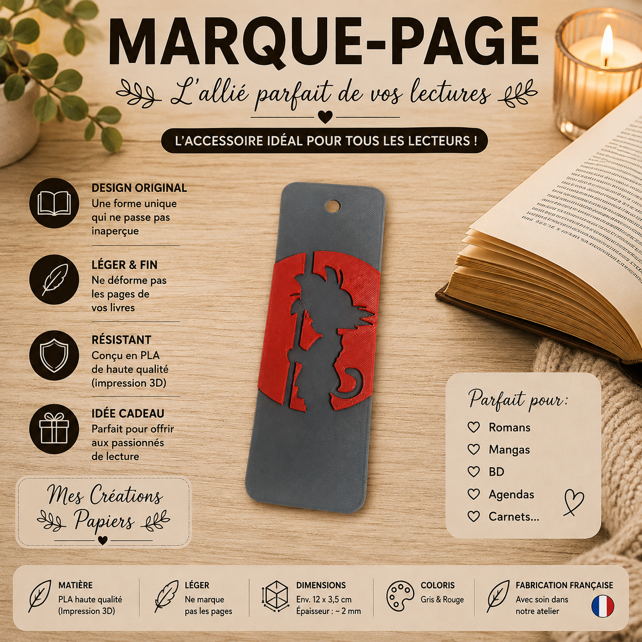 Marque-page Goku – Univers Dragon Ball