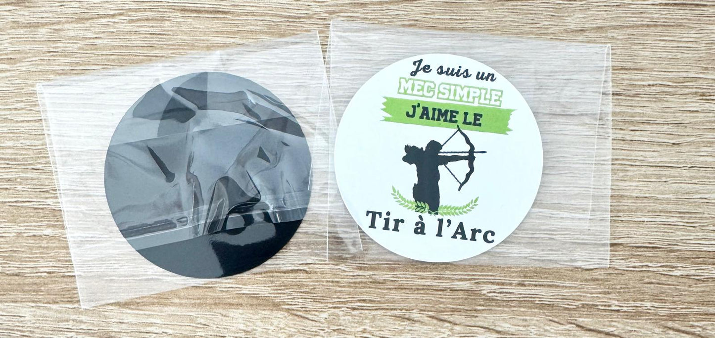 Magnet Flexible 52mm - Thème Tir à l'Arc