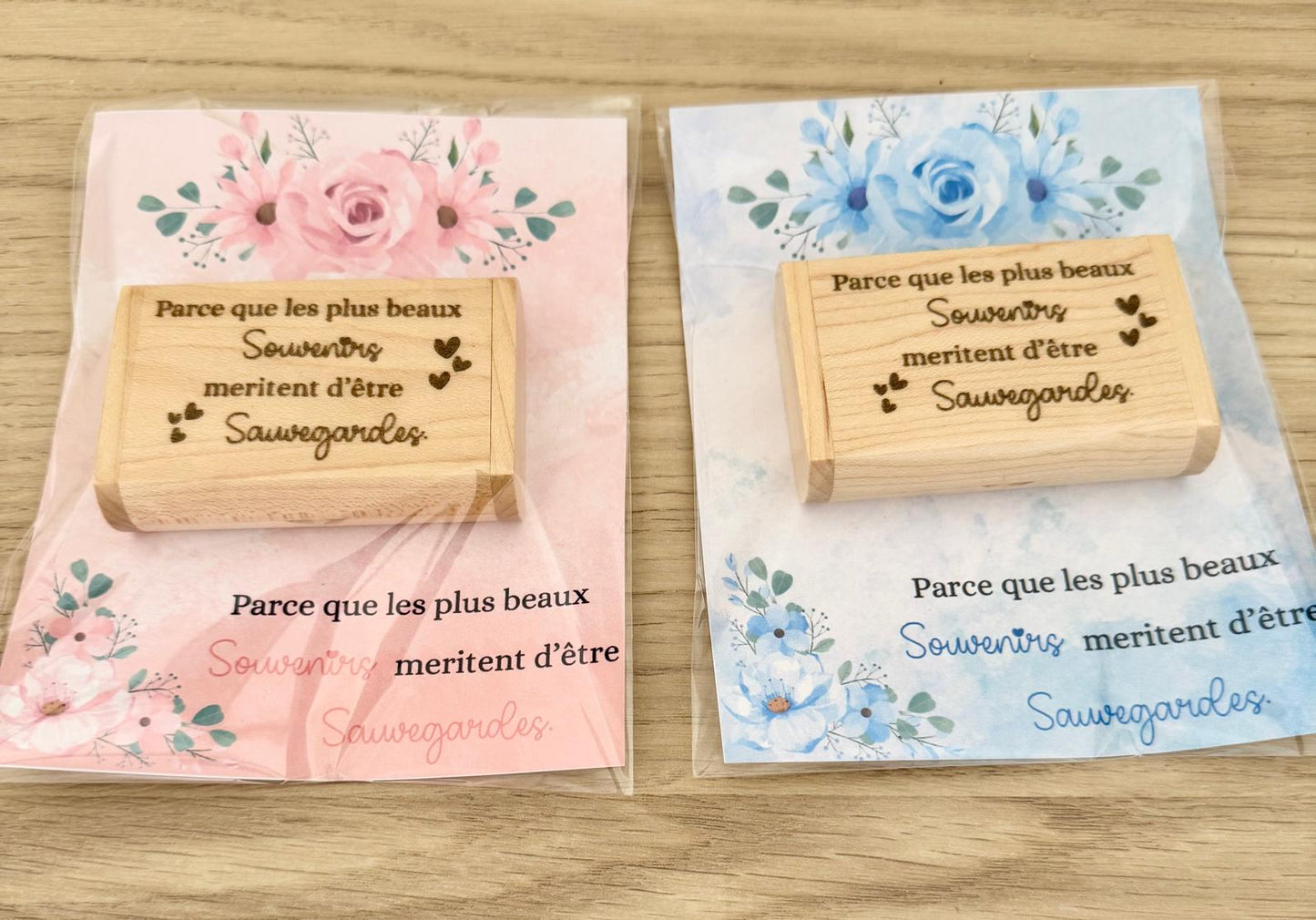 💾 Clé USB 8Go – Avec ou sans boîte souvenir gravée 🌸