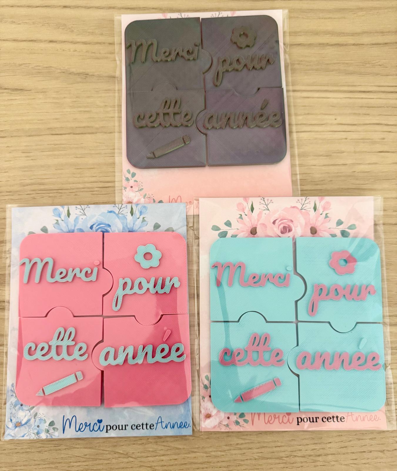 🧩 Mini Puzzle "Merci pour cette Année"