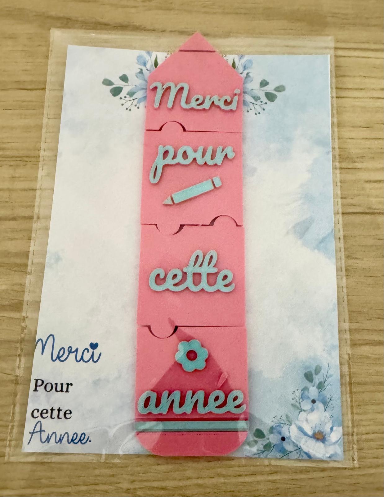 🧩 Mini Puzzle "Merci pour cette Année"