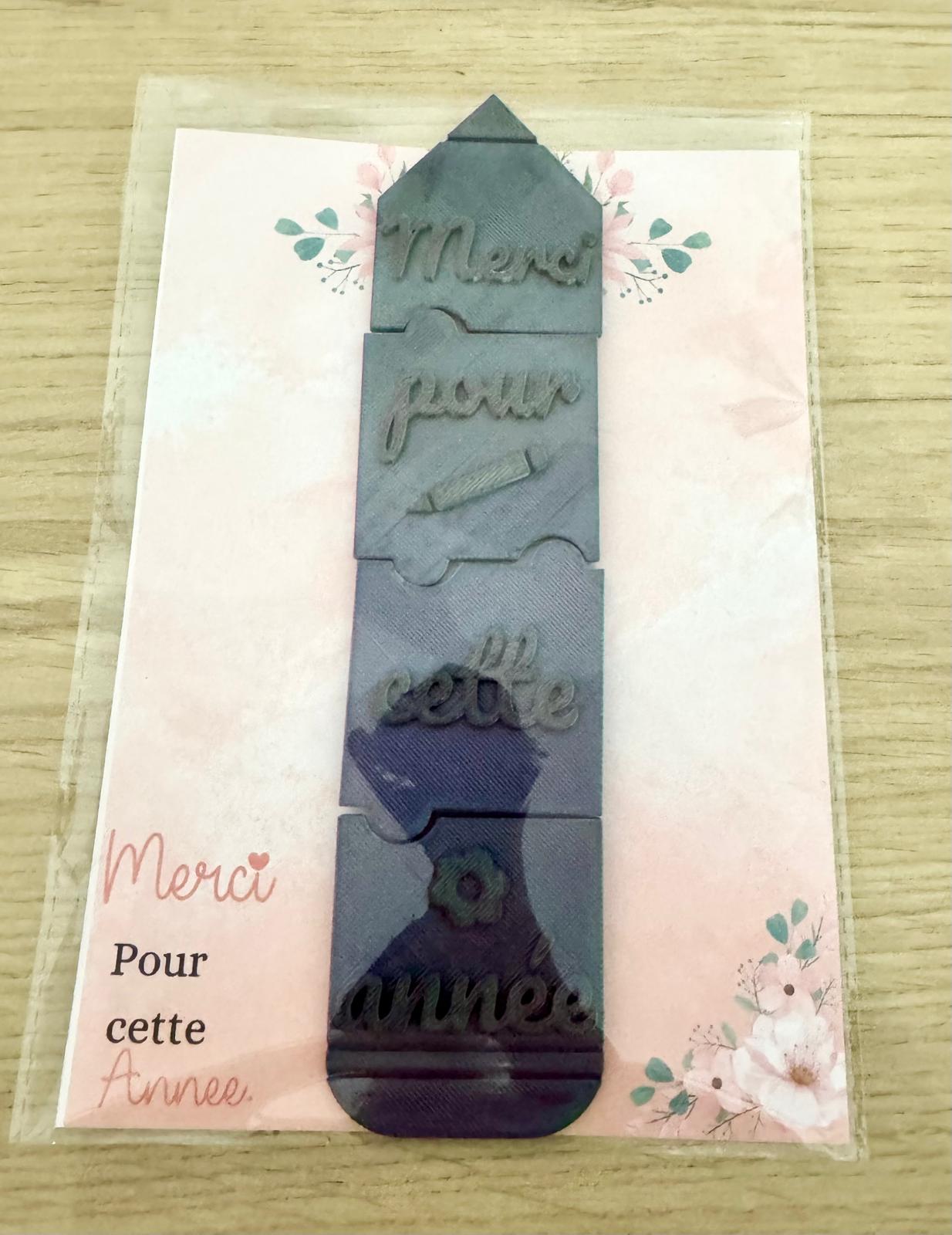 🧩 Mini Puzzle "Merci pour cette Année"