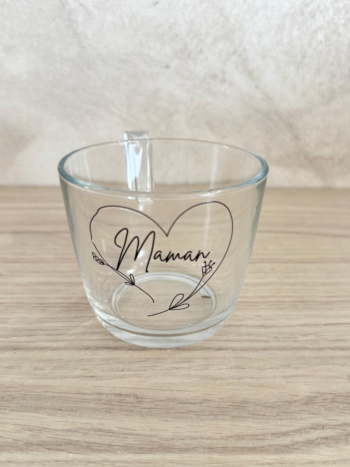 ☕ Tasses Personnalisées – Collection Cœur Fleuri 🌿❤️