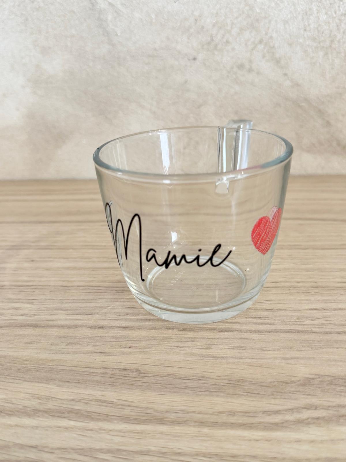 ❤️ Tasses Personnalisées avec Cœur – Mamie, Papy, Maman, Papa