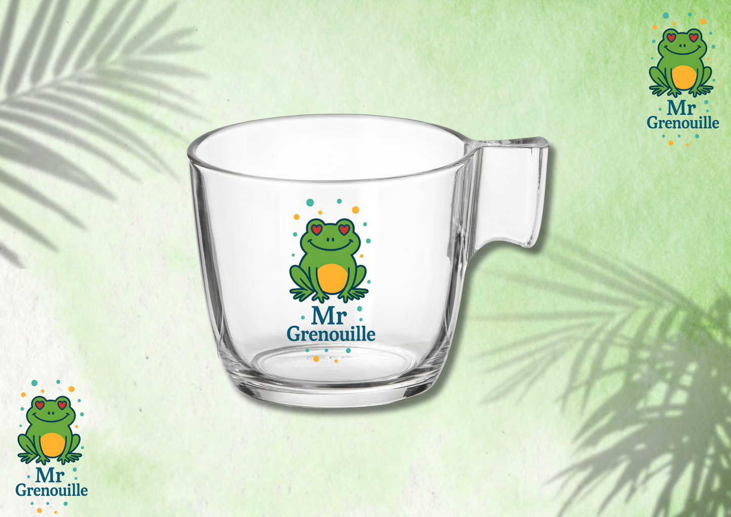 Tasse en verre 23 cl « Mr Grenouille »