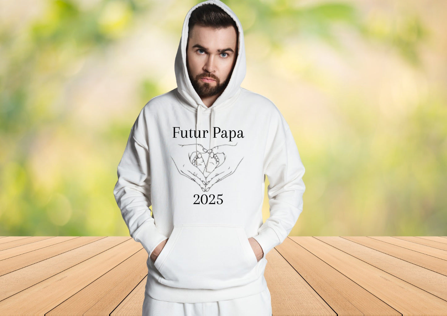 Tee Shirt - sweat - sweat a capuche futur papa 2025