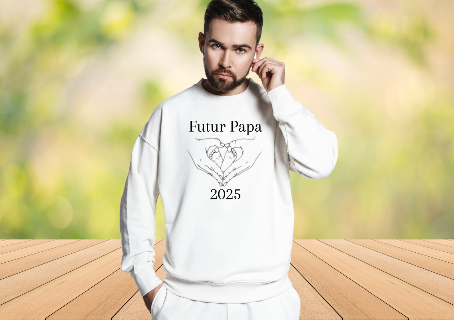 Tee Shirt - sweat - sweat a capuche futur papa 2025