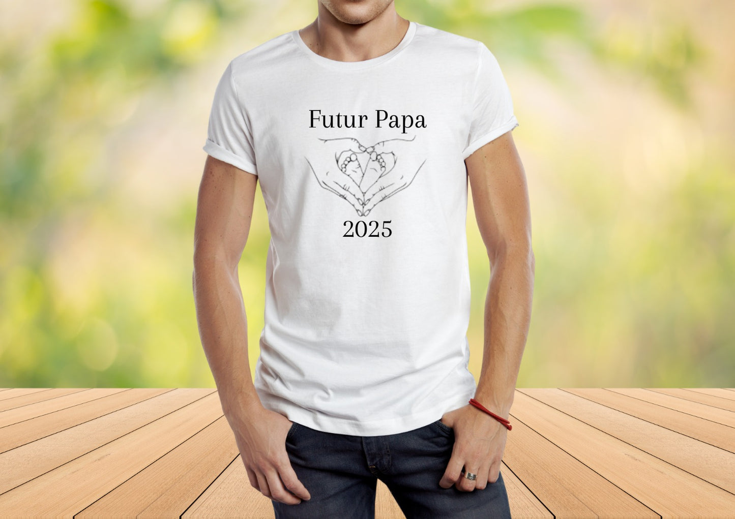 Tee Shirt - sweat - sweat a capuche futur papa 2025