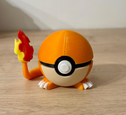 Pokéball Édition Spéciale – Style Salamèche (Charmander)