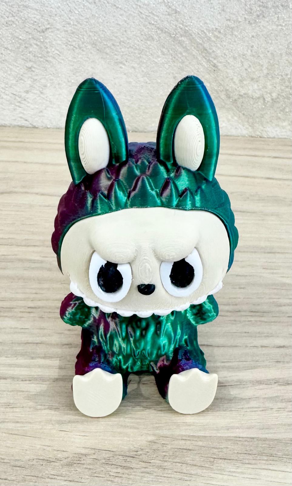 Figurine Labubu colorée – Création 3D artisanale