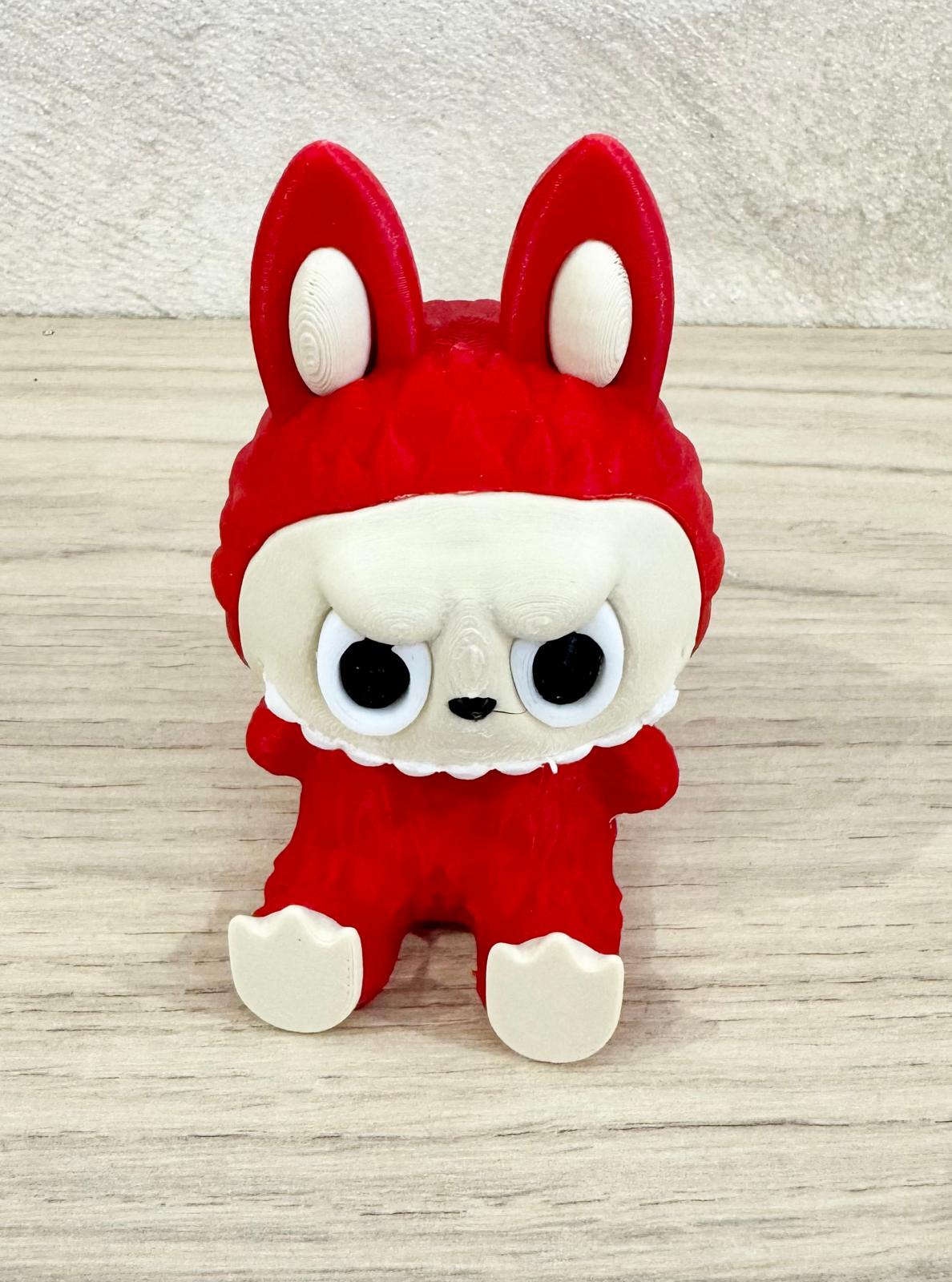 Figurine Labubu colorée – Création 3D artisanale