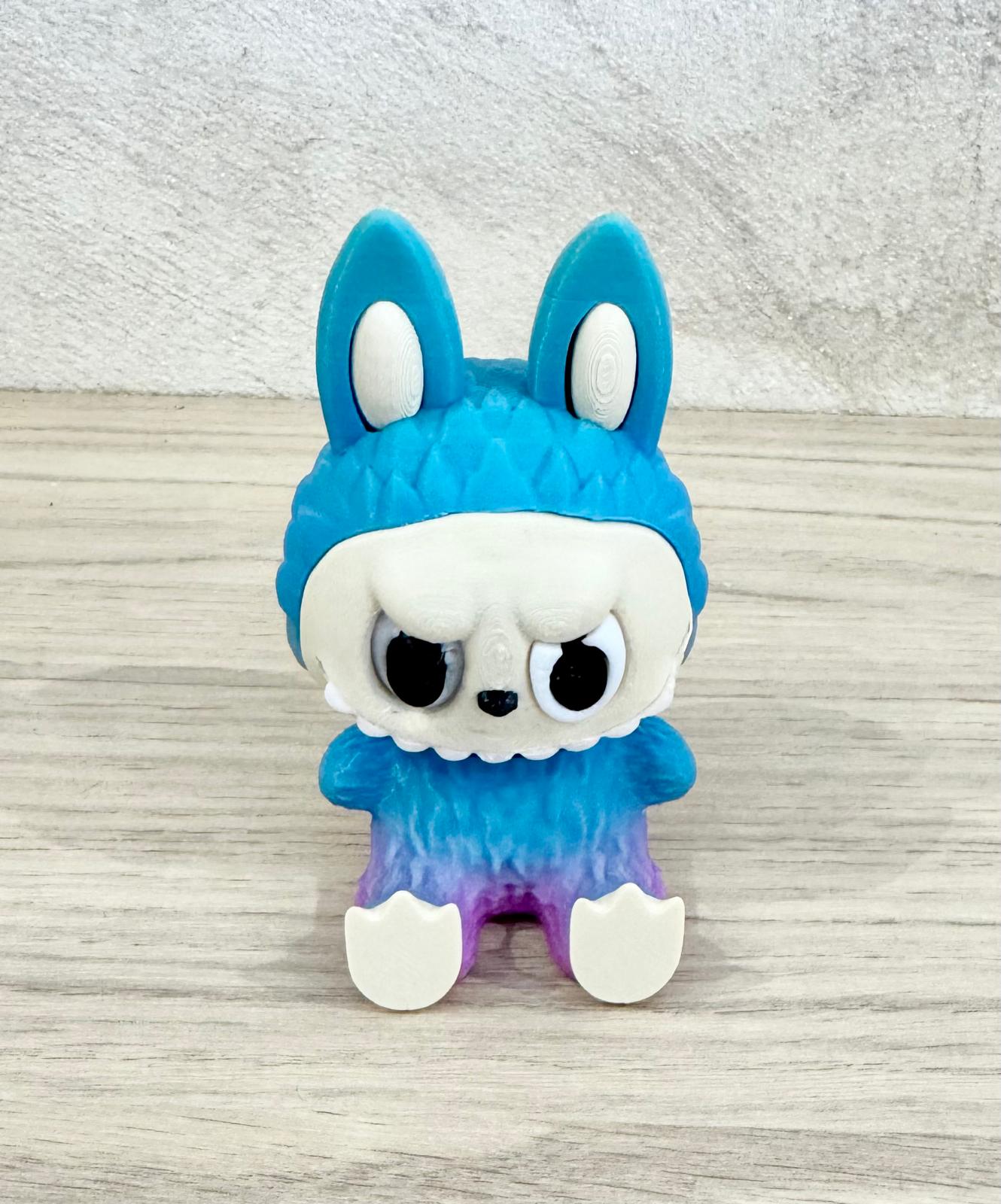 Figurine Labubu colorée – Création 3D artisanale