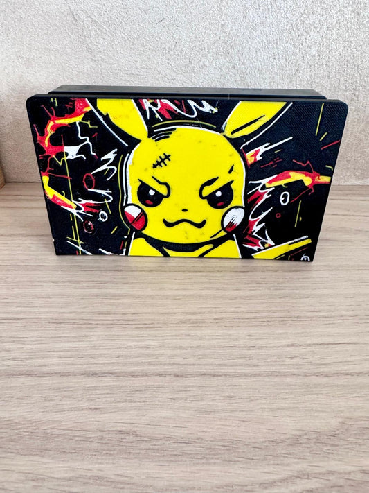 Cache Dock Nintendo Switch – Design Pika Rage Électrique