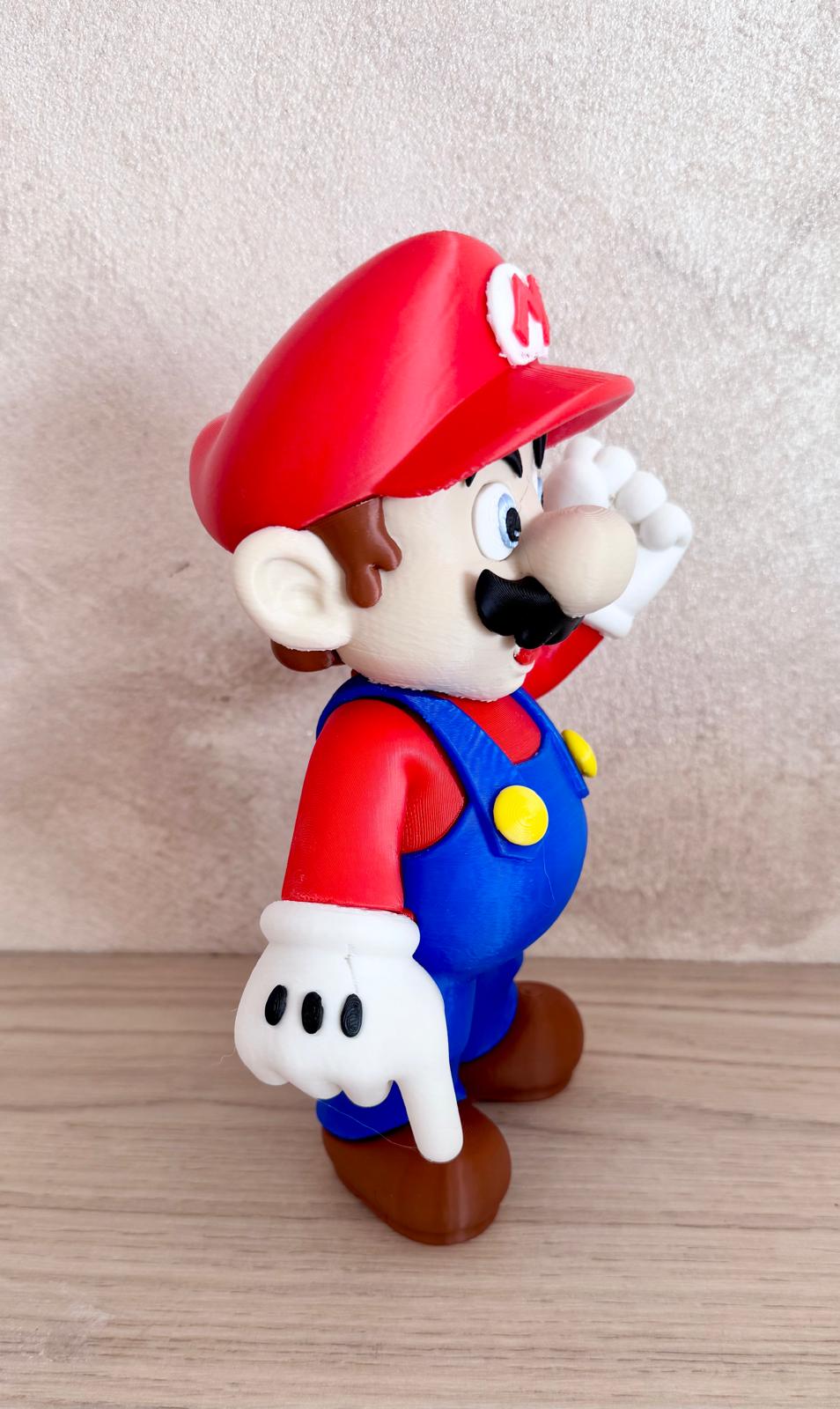 Figurine décorative imprimée en 3D – Style Mario