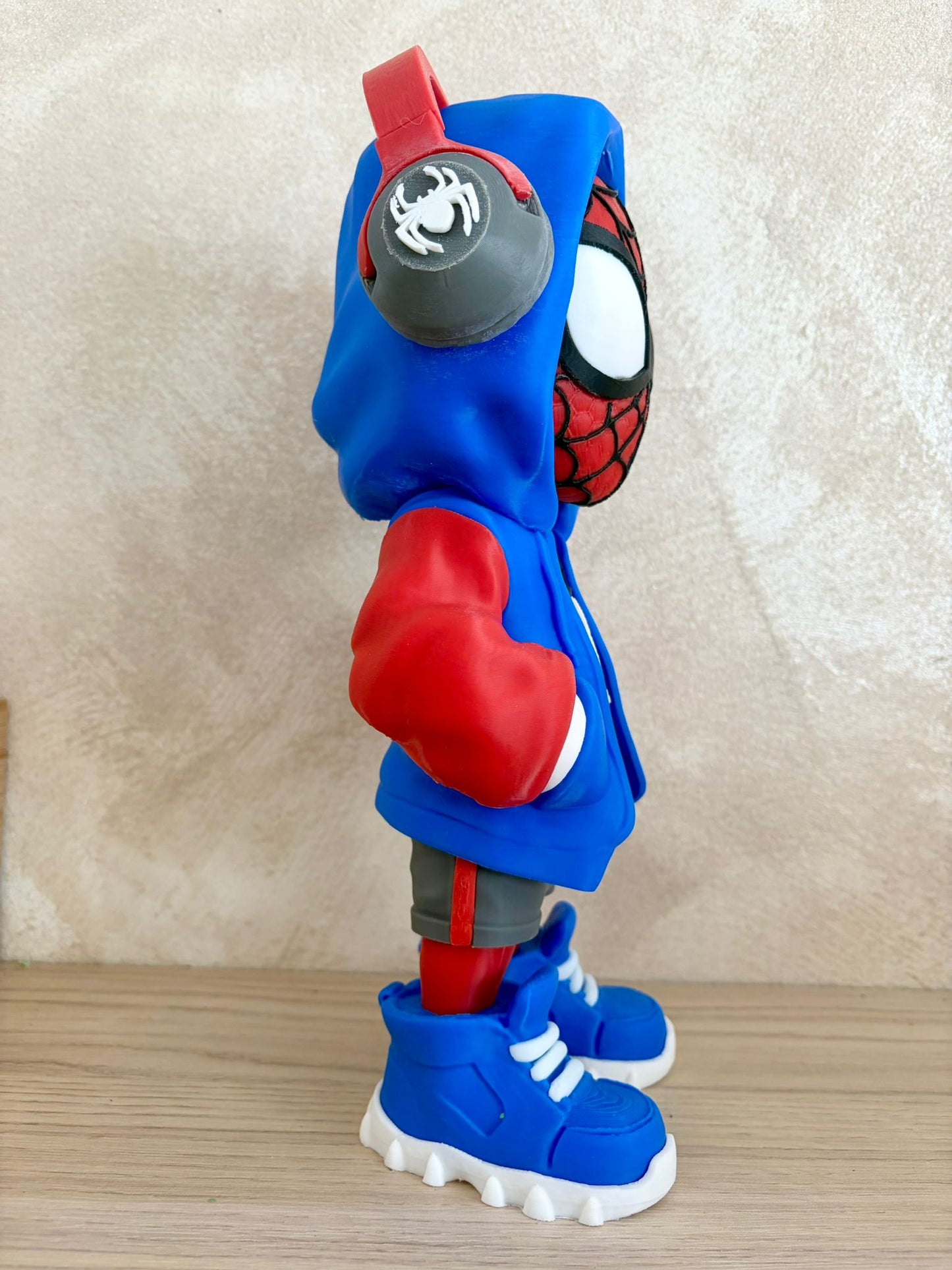 Spider-Man Street Style Figurine – 3D Printed 🕷️🎧