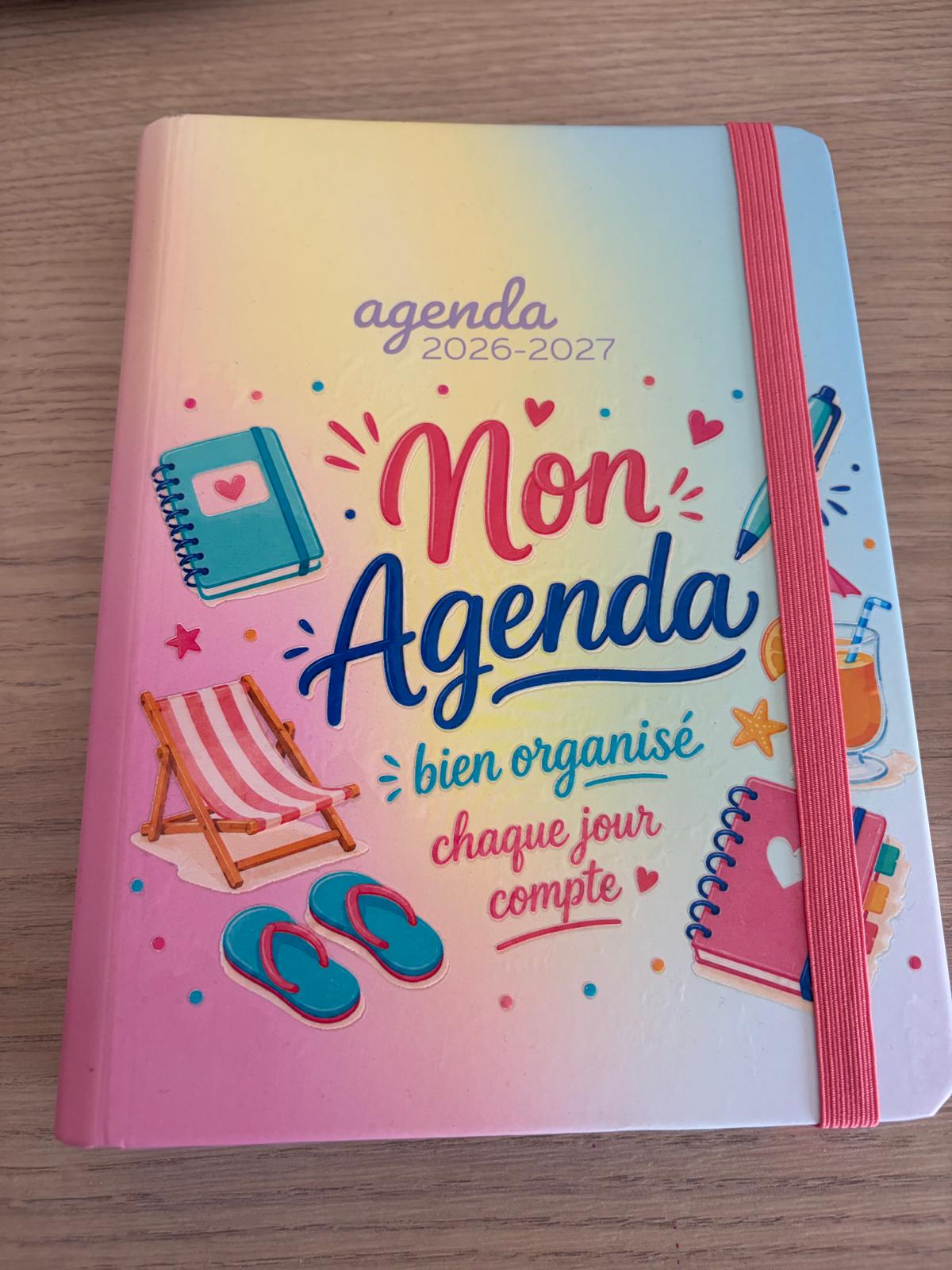 Agenda scolaire 2026-2027 « Mon agenda, mon organisation »