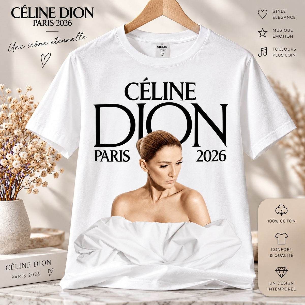 T-shirt Céline Dion – Modèle 1