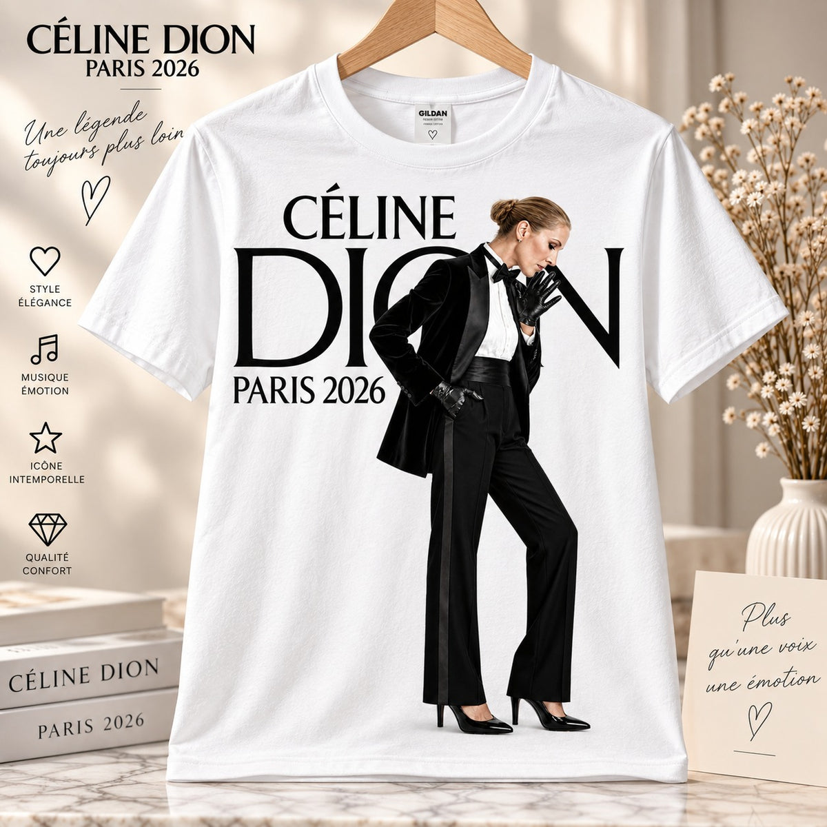 T-shirt Céline Dion – Modèle 2