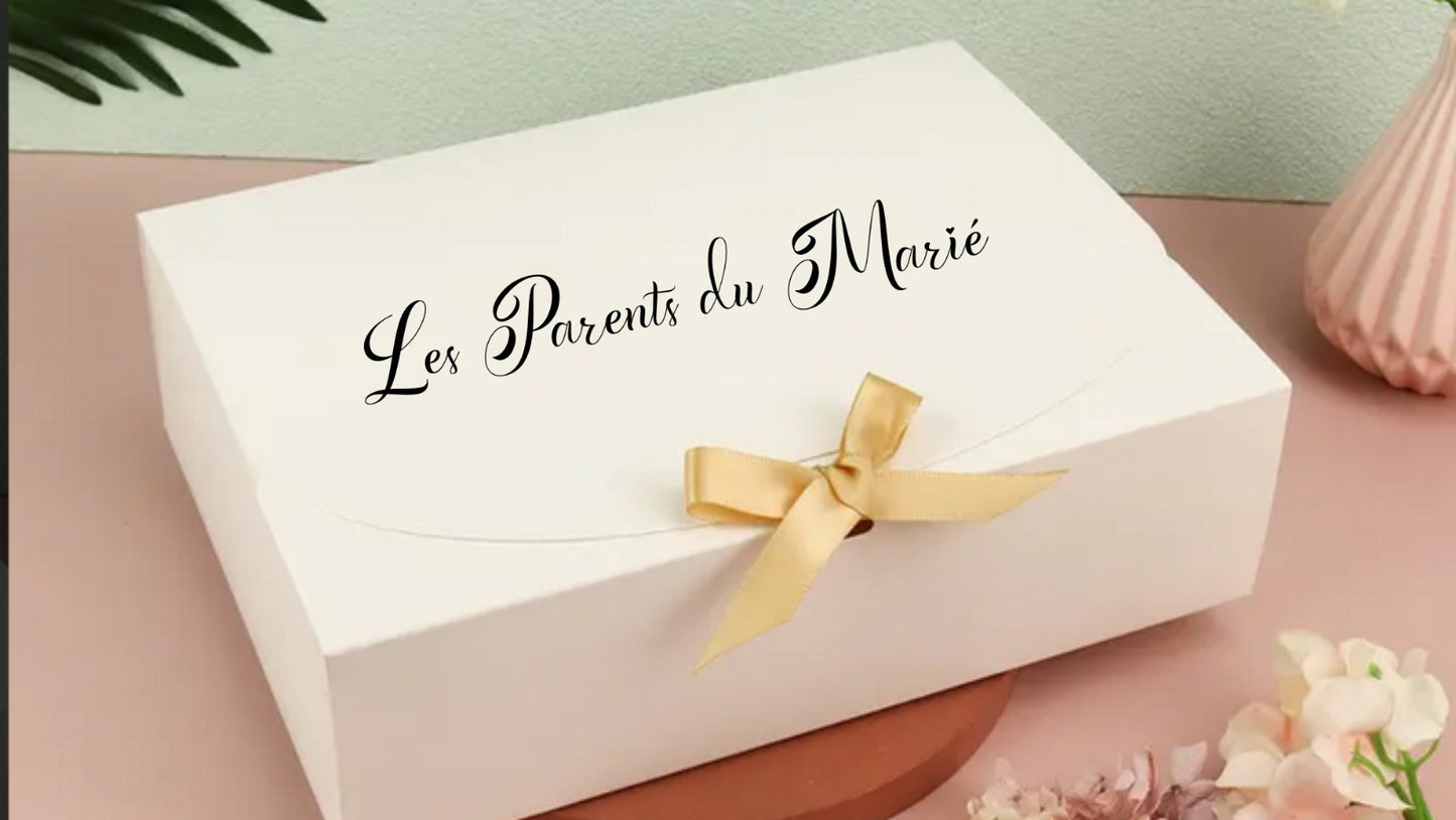 🎁 Boîte Cadeau de Mariage Personnalisée