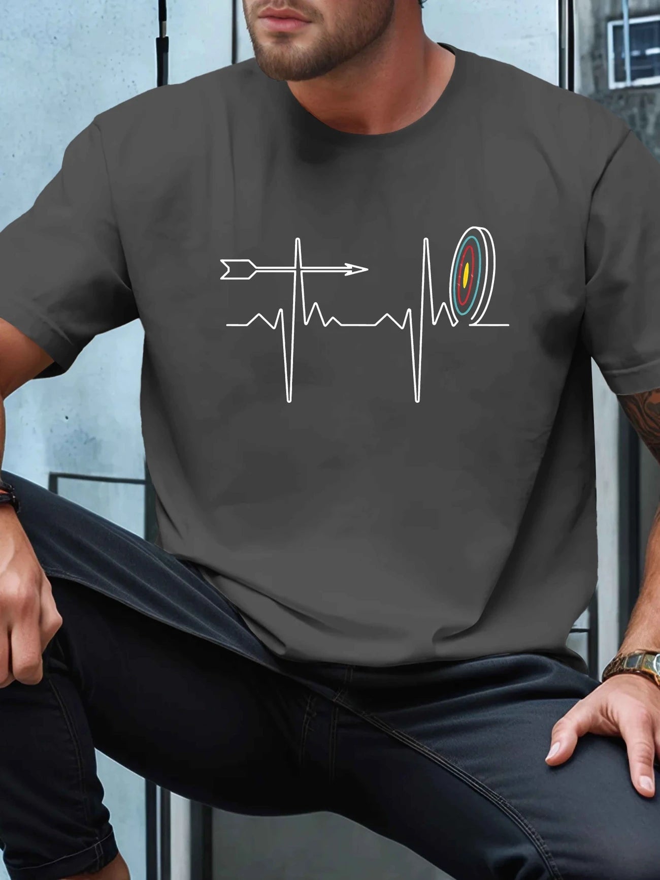 T-shirt Archerie – Battement de cœur & cible