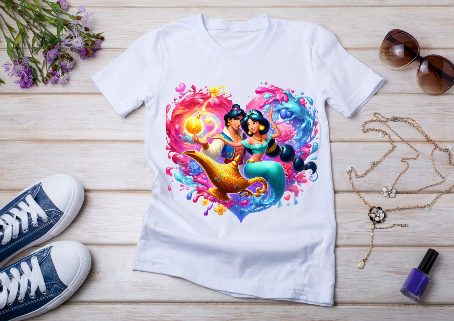 T-shirt Enfant Jasmine & Aladdin