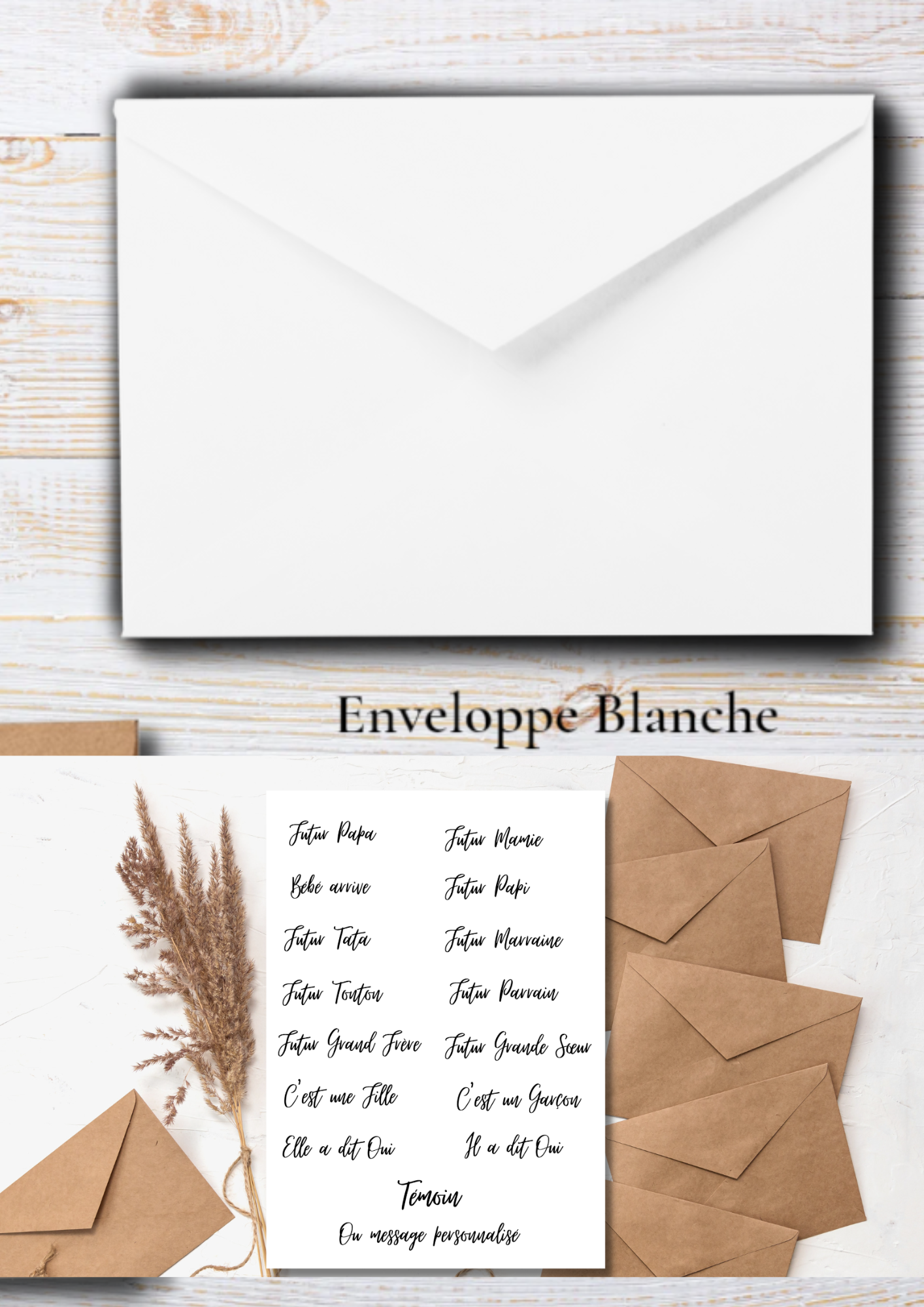 Cartes à gratter- annonce personnalisée or