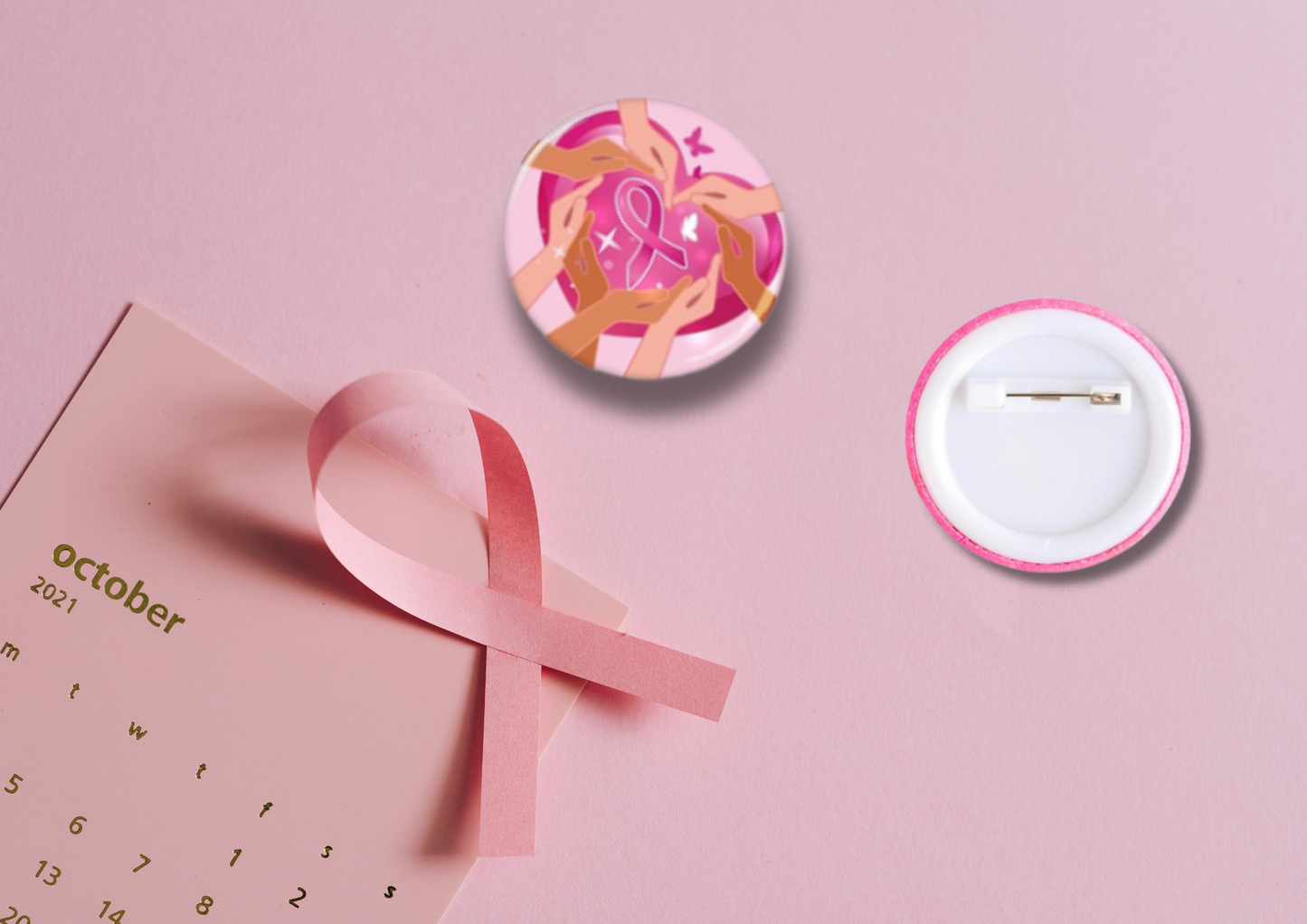 Broches Octobre Rose (16 modèles)