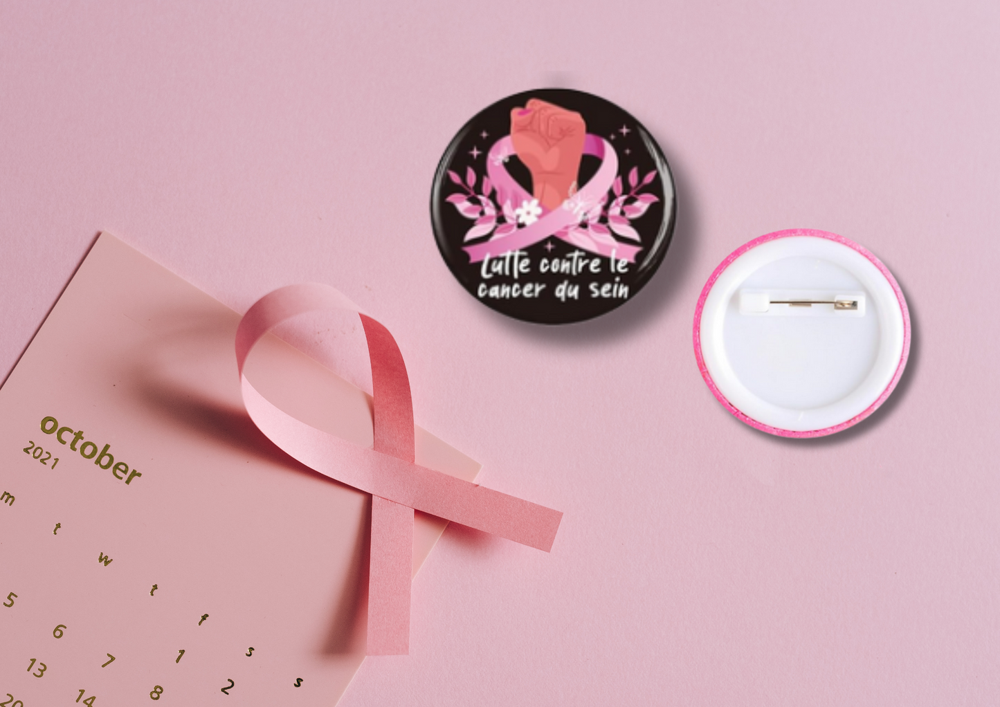 Broches Octobre Rose (16 modèles)