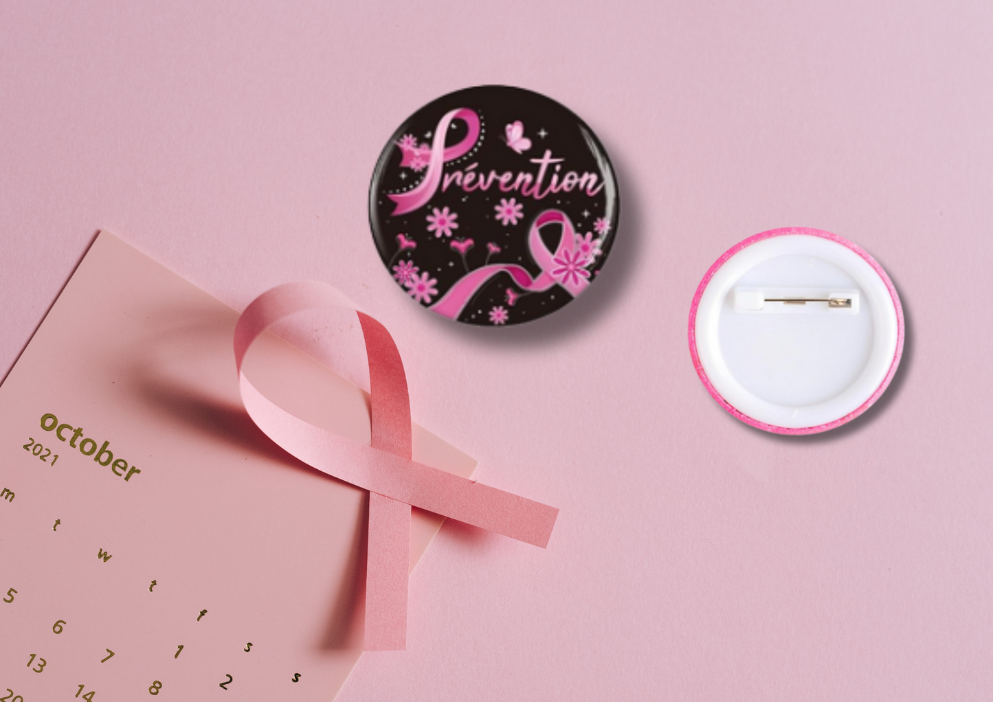 Broches Octobre Rose (16 modèles)