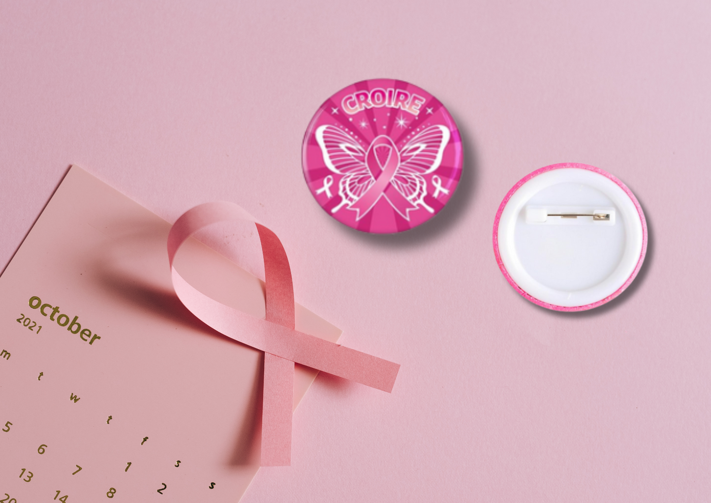 Broches Octobre Rose (16 modèles)