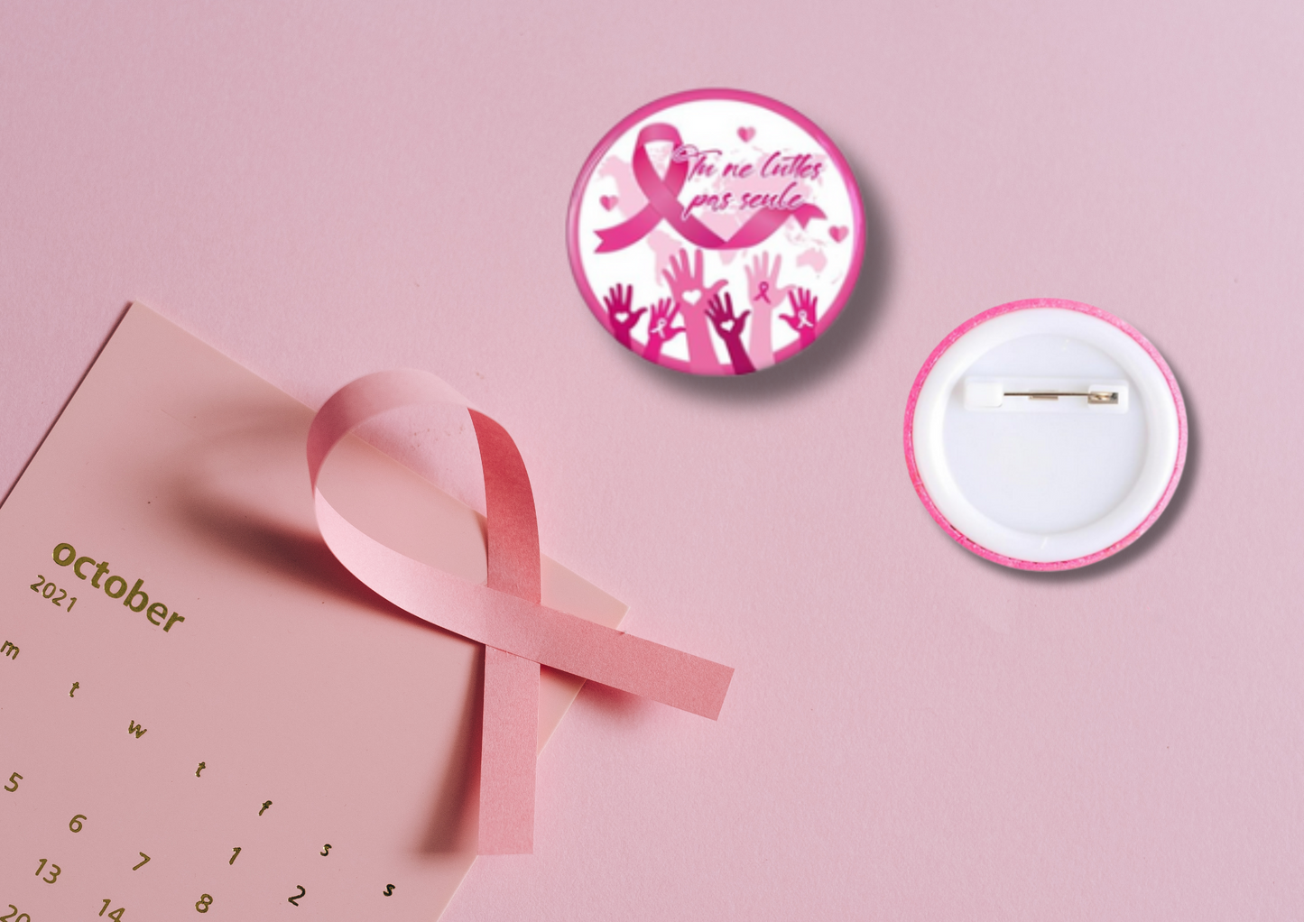 Broches Octobre Rose (16 modèles)