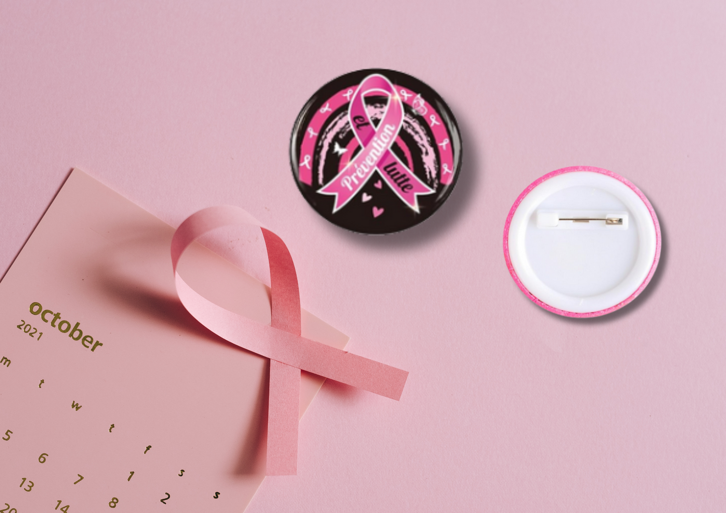 Broches Octobre Rose (16 modèles)